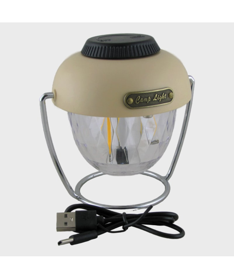 Фонарь для кемпинга YD-2168 (белая+желтая, встроен. аккум., шнур TYPE-C, вых.USB) ??