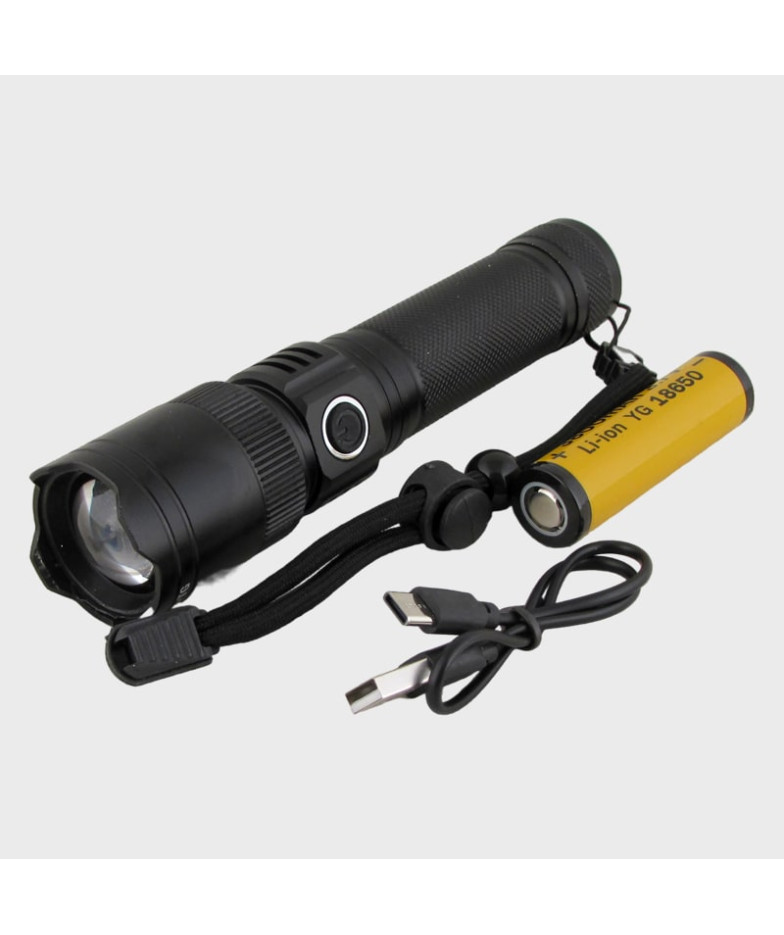 Фонарь светодиодный H-252-1-PM10-TG 1 режим (1 мощ., аккум., шнур TYPE-C) zoom