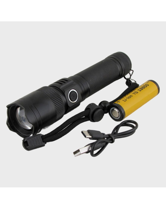Фонарь светодиодный H-252-1-PM10-TG 1 режим (1 мощ., аккум., шнур TYPE-C) zoom