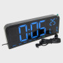 Часы-будильник электронные GH-0707 (белые цифры)