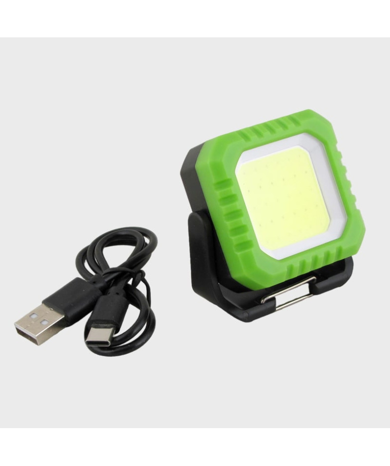 Фонарь-брелок (1 больш., мигалка красн., шнур TYPE-C) YD-2147 3 реж. с магнитом, квадратный