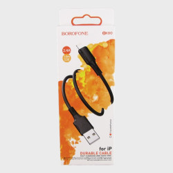 Кабель LIGHTNING 1м BX-80-IP 2,4A в короб. черный BOROFONE