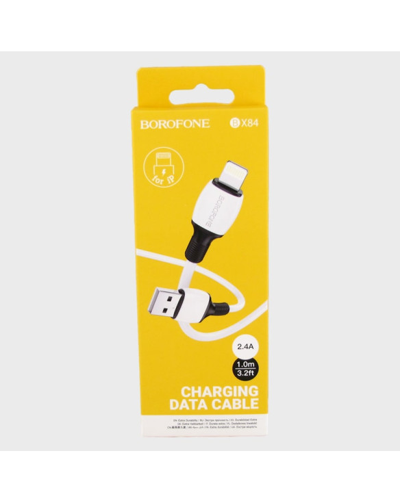 Кабель LIGHTNING 1м BX-84-IP 2,4A в короб. белый BOROFONE
