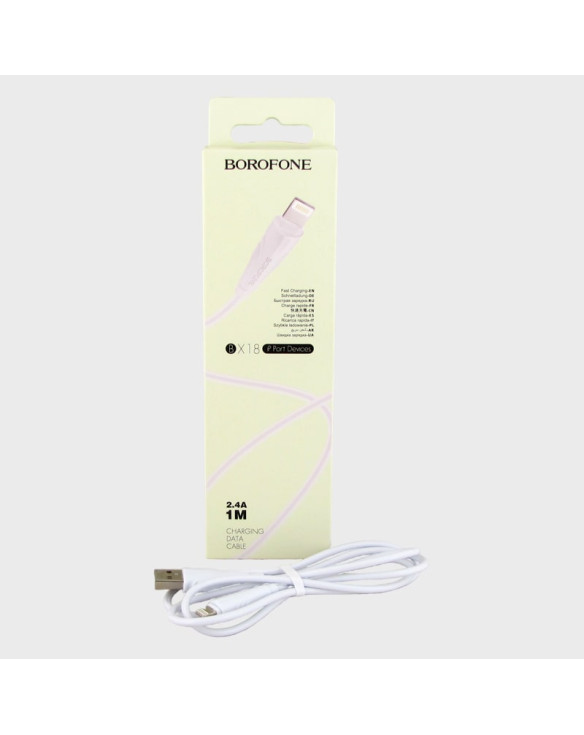 Кабель LIGHTNING 1м BX-18-IP белый в короб. BOROFONE