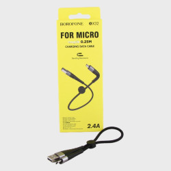 Кабель SAMSUNG 0,25м BX-32-V8 черный в короб. BOROFONE