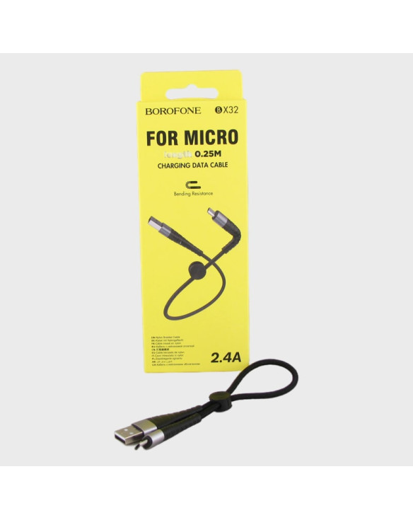 Кабель SAMSUNG 0,25м BX-32-V8 черный в короб. BOROFONE