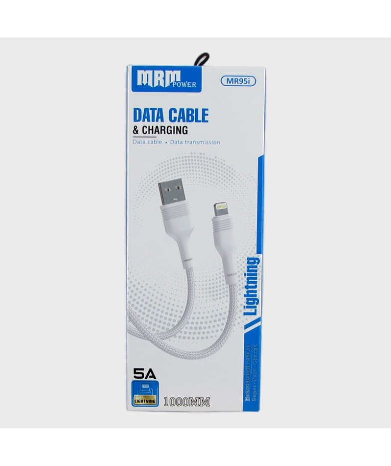 Кабель LIGHTNING 1м MR-95-IP белый в коробке