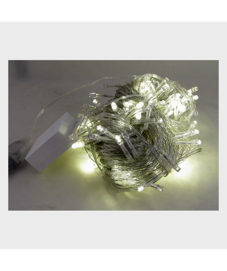 Гирлянда 400 светод. (6 мм) тепл. белые прозрачн. NEW