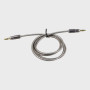 Шнур AUX (Джек 3,5 - Джек 3,5) 1м метал. M-299 черные