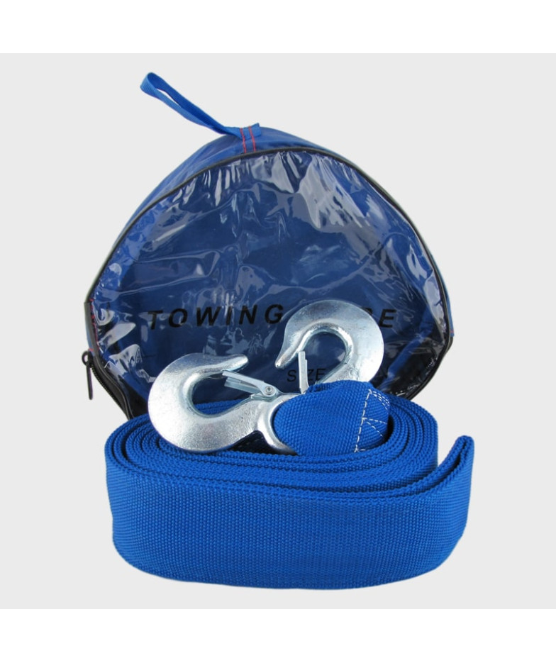 Трос буксировочный 15 тонн 5 метров синий