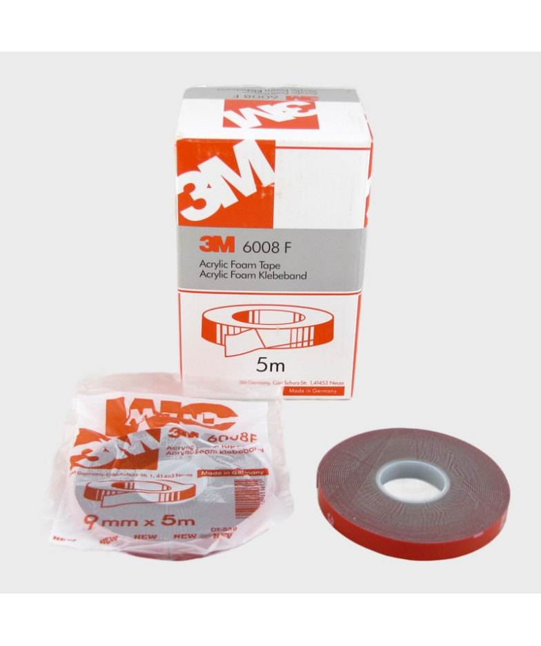 Скотч двухсторонний 3М серый (5м 9мм) 6008F