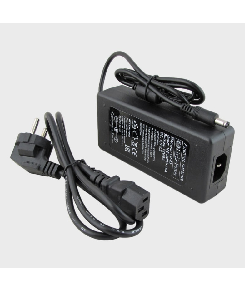 Блок питания (12V 8A) LP-42 толст. шт. (5,5*2,5)