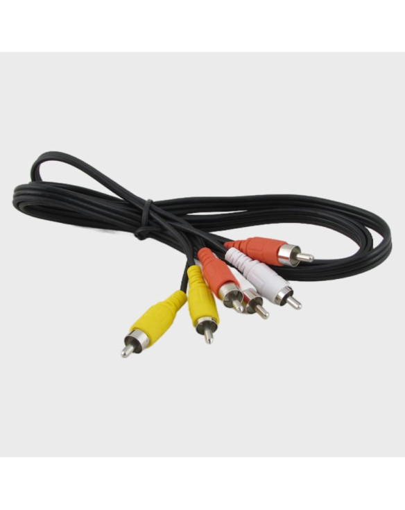 Кабель 3RCA-3RCA 1.2м AV-120 черный