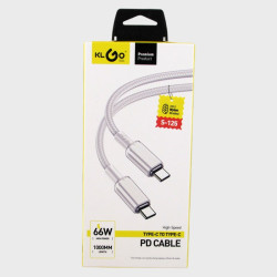 Кабель TYPE-C - TYPE-C 1м S-125 KLGO 66W