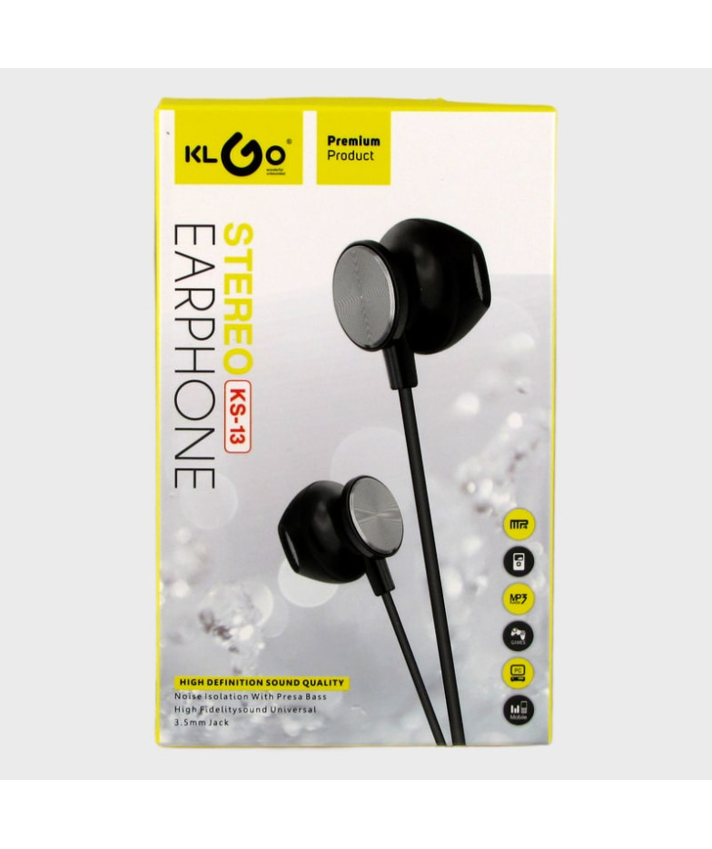 Наушники с микрофоном KS-13 вакуум. в короб. ??