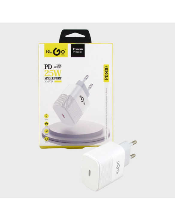 Сетевое зарядное устройство 5V 25W 1PD PD-800 KLGO