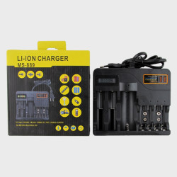 Зарядное устройство для 5-и аккумуляторов MS-889 для 18650/26650/14500/16340/32650/AA/AAA/9V
