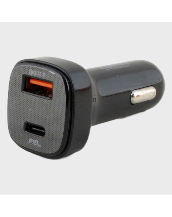Зарядное устройство (USB+PD) CR-28A черный (без упаковки) QC 3.0 + PD 25W быстрая зарядка, с вольтме