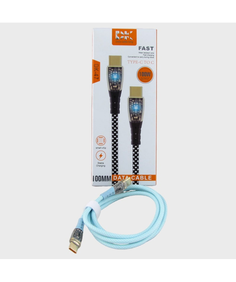 Кабель TYPE-C - TYPE-C 1м DK-47 100W