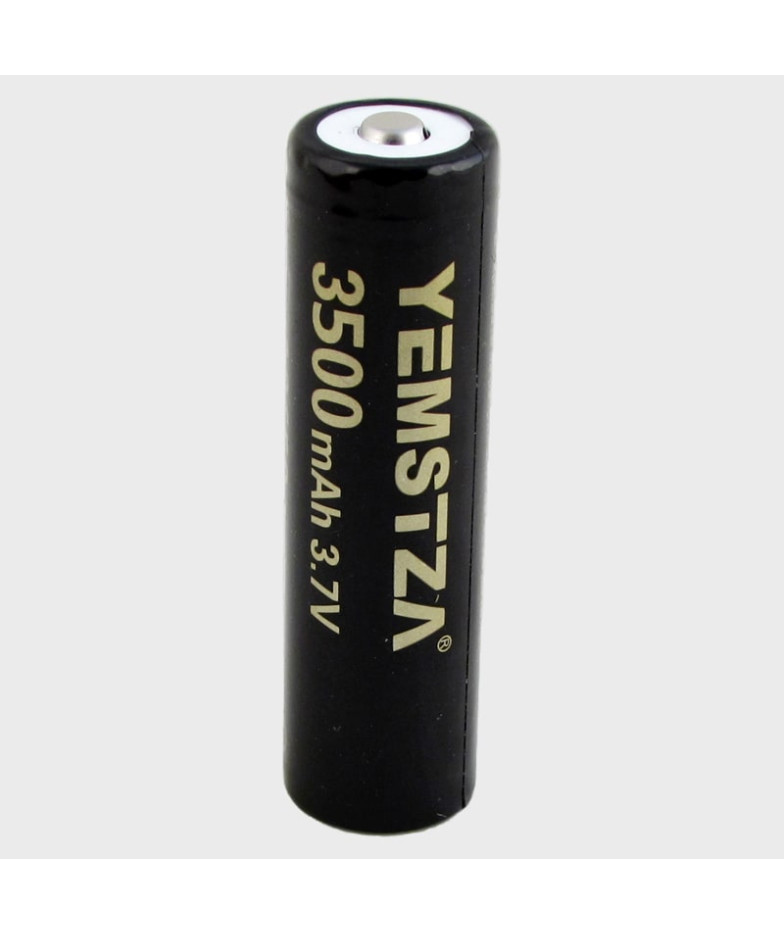 Аккумулятор 18650 3500mA Yemstza 10A бытовые черные  (47gr)