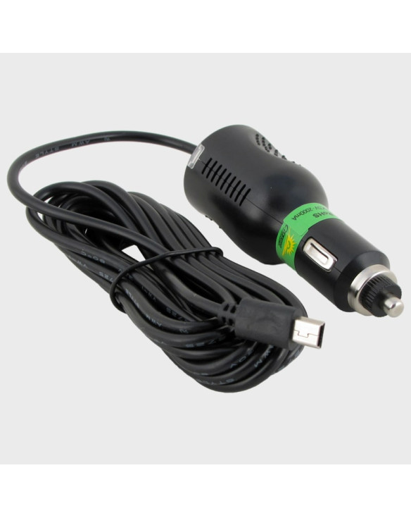 Блок питания (5V 2A) 2M-U для GPS авто шнур 3м "прикур"шт. miniUSB