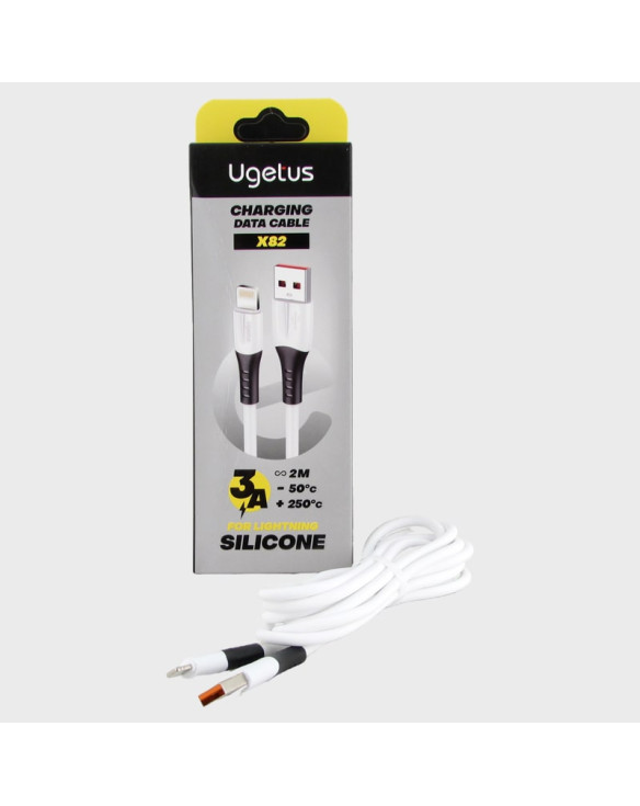 Кабель LIGHTNING 2м X-82A-IP силиконовый белый