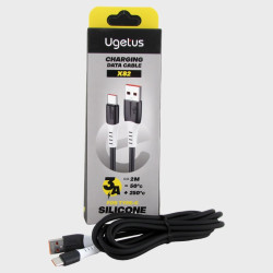 Кабель TYPE-C 2м X-82A-TC силиконовый черный