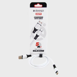 Кабель TYPE-C 1м DS-79A-TC белый 5A силиконовый в коробке
