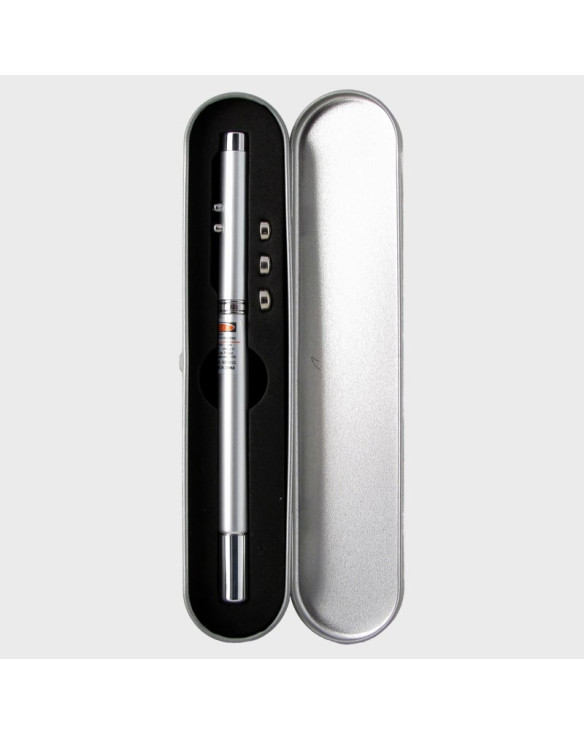 Лазерная указка красная с фонариком LP-13B телескопическая с магнитом