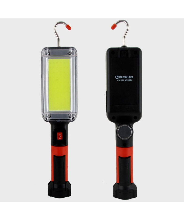 Светильник переносной YD-1937(8859) (1 большая лампа, аккум., шнур TYPE-C) с магнитом
