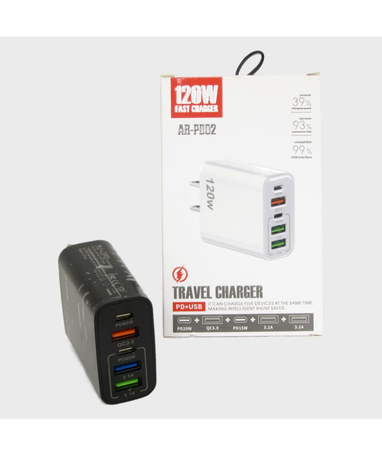 Сетевое зарядное устройство JY-2555 2USB QC3.0 + 2PD 150W ??