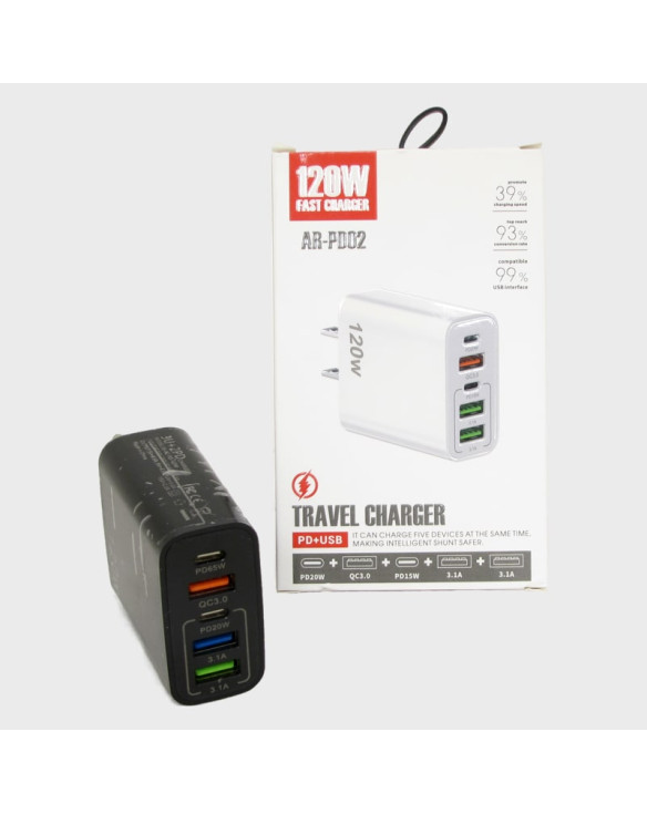 Сетевое зарядное устройство JY-2555 2USB QC3.0 + 2PD 150W ??