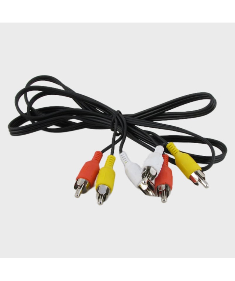 Кабель 3RCA-3RCA 1.2м AV-09A черный