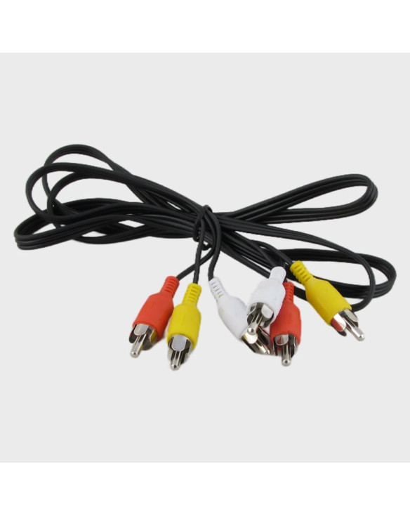 Кабель 3RCA-3RCA 1.2м AV-09A черный