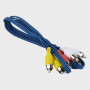 Кабель 3RCA-3RCA 1.2м AV-09A синий