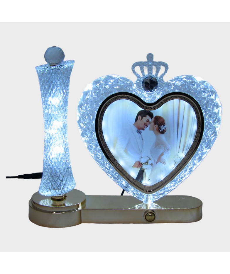 Светильник настольный светодиодный X-003 (свадебная фоторамка) 