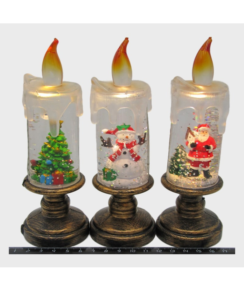 Новогодний фонарь  малый A-20 (подсвечник) 16см 