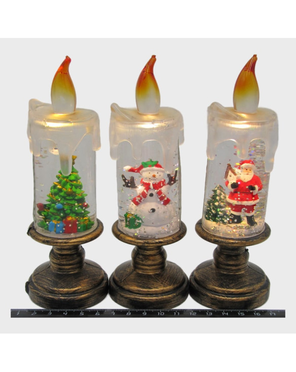 Новогодний фонарь  малый A-20 (подсвечник) 16см 