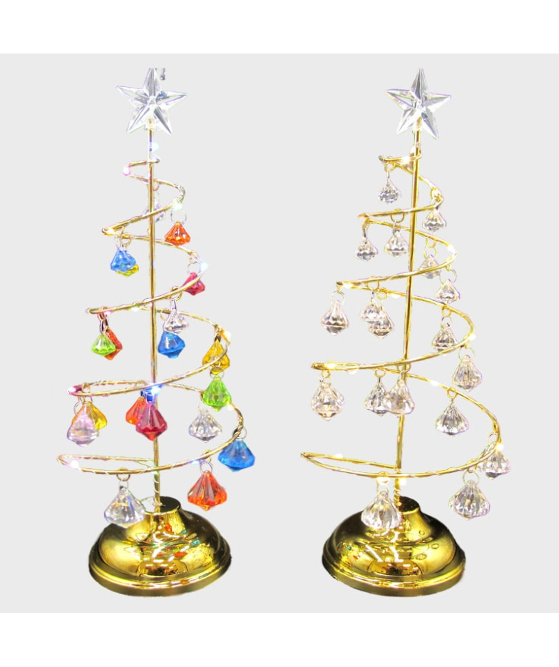 Светильник настольный светодиодный  (Ель) спираль 33 см