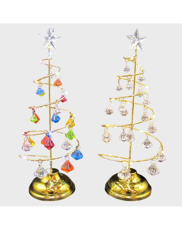 Светильник настольный светодиодный  (Ель) спираль 33 см