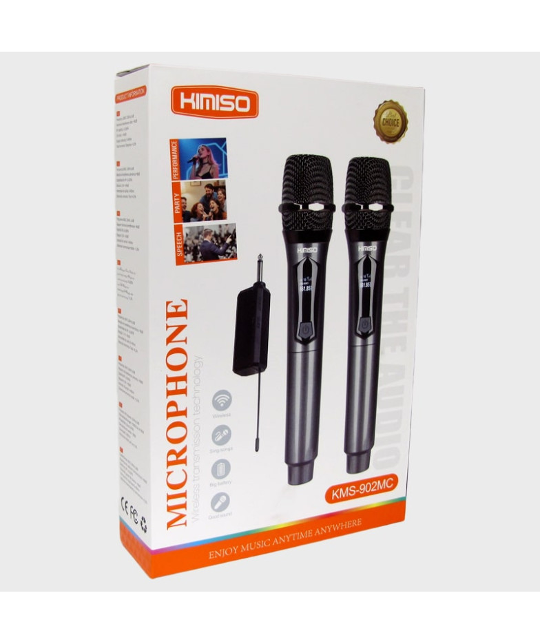 Микрофон (радио) KMS-902MC (комплект 2шт, серебр.)
