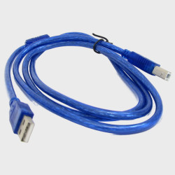 Кабель для соединения 1,5м DL-46 (A5524) USB 2.0 A(M) - B(M) синий, с фильтром