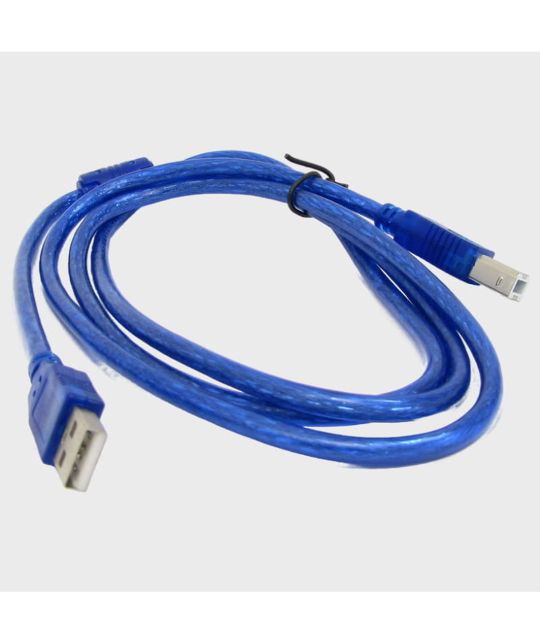 Кабель для соединения 1,5м DL-46 (A5524) USB 2.0 A(M) - B(M) синий, с фильтром