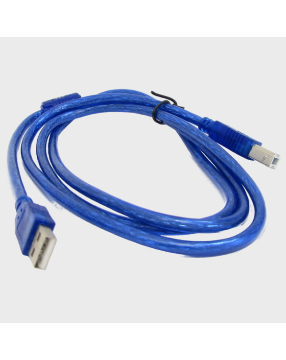 Кабель для соединения 1,5м DL-46 (A5524) USB 2.0 A(M) - B(M) синий, с фильтром