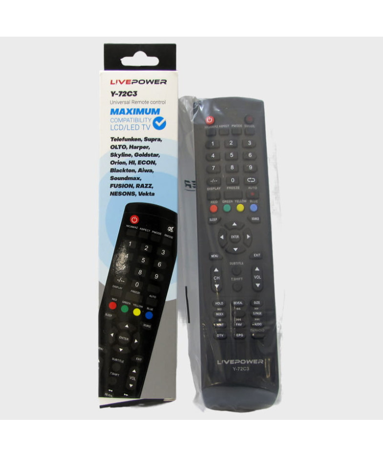 Пульт универсальный ТВ Y-72C3