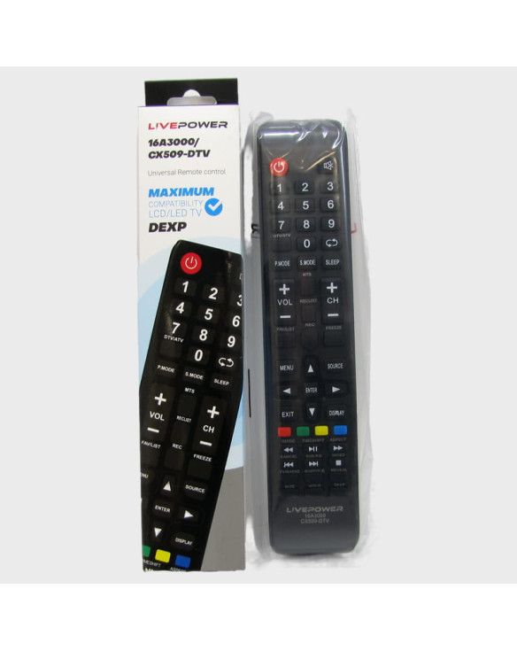 Пульт универсальный ТВ 16A3000/CX509-DTV for DEXP