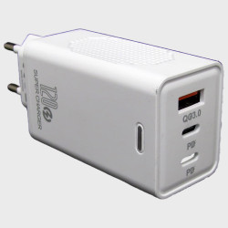 Сетевое зарядное устройство 5V 2,4A 1USB+2PD 67+67W AR-PD34 белый 3,0 быстрая зарядка