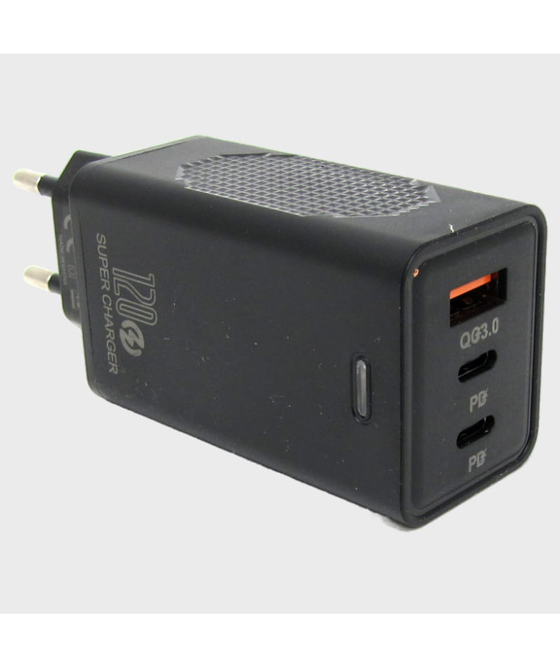 Сетевое зарядное устройство 5V 2,4A 1USB+2PD 67+67W AR-PD34 черный 3,0 быстрая зарядка