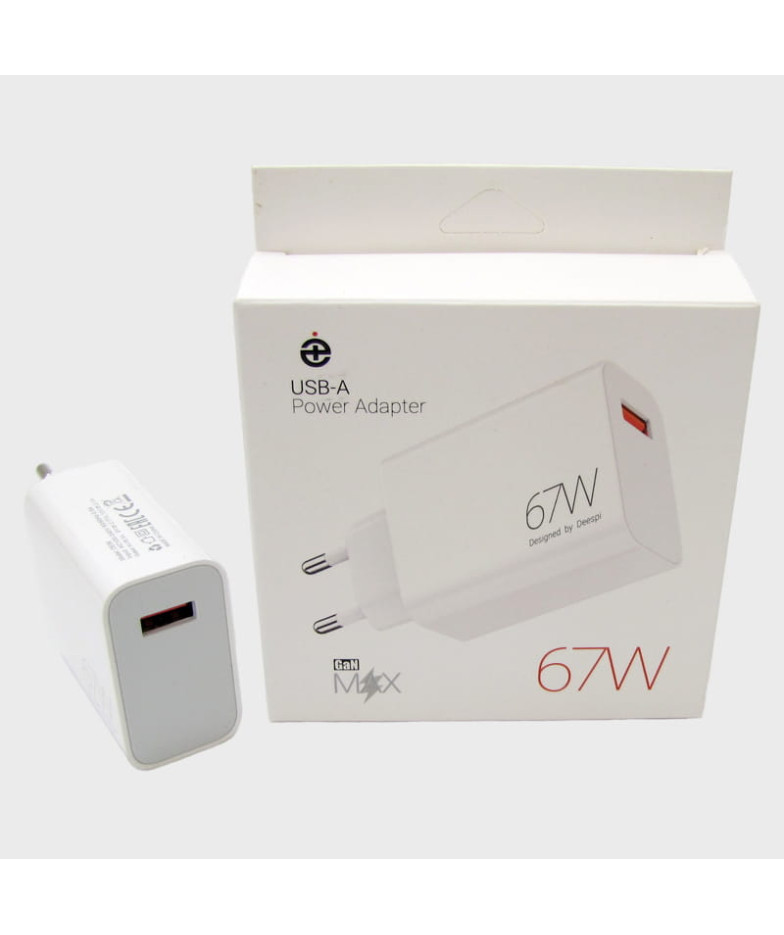 Сетевое зарядное устройство 5V 67W 1USB DE-06 Deespi