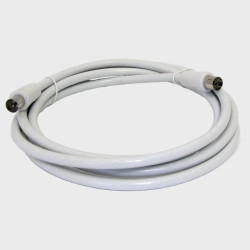 Кабель антенный TV-03 (ТВ гнездо - ТВ штекер) 2м белый